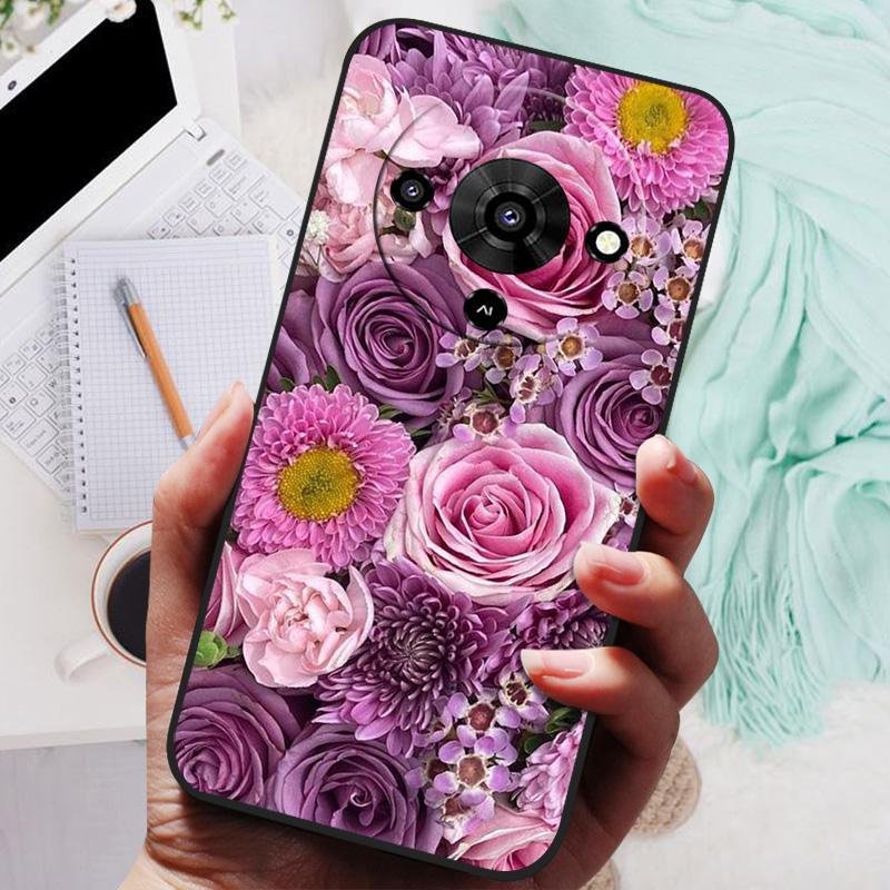 For ZTE Blade A76 5G Z2469N Case TPU Soft Rose Panda Cute Silicone Case Covers For ZTE Blade A76 A 76 BladeA76 5G Phone Cases