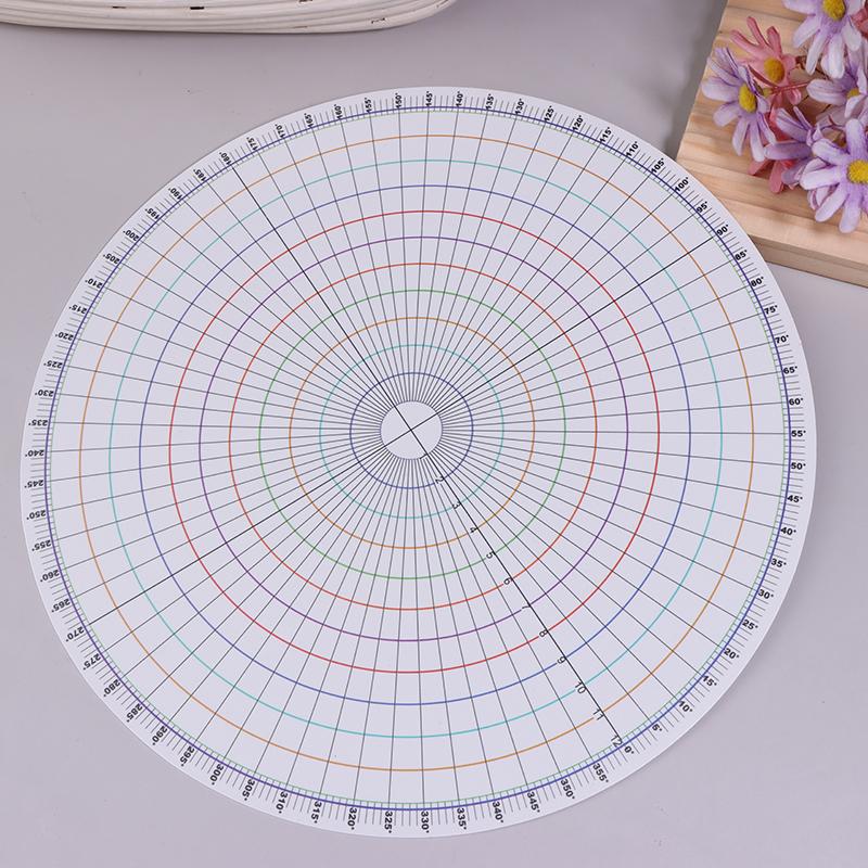 

26Cm Pottery Round Divider Circular Equal Parts Card Diy Ceramic Underglaze Painted Auxiliary Pad Painting Tool