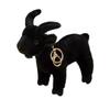 Realistici Ciondoli Peluche Capra Giocattoli Bianco Nero Bambola Pecora Simulazione Capra Giocattoli di Peluche Animali Bambola Portachiavi Borsa Decorazione Auto Regali