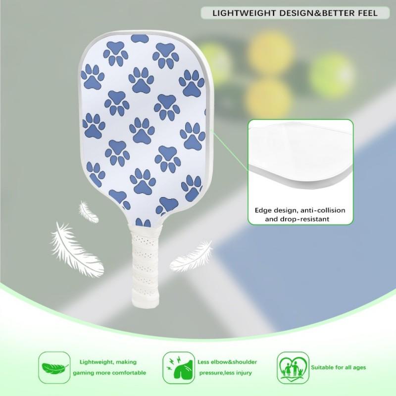 Cute Cartoon Pet Paw Print Pickleball Racket Adult Outdoor Sports