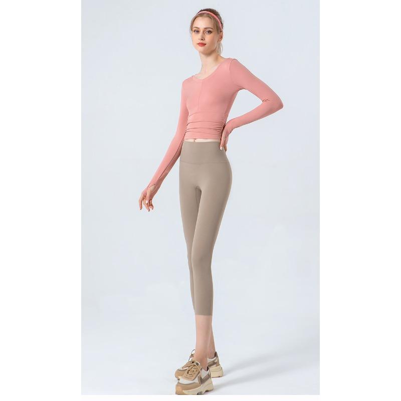 Women's autumn and winter long sleeved skin friendly yoga fitness top