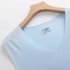 Liquid Ice Silk | Mercerized and Silky Summer Men's Vest Ultra-thin and Seamless V Round Neck Wide and Narrow Shoulder Sports Quick-drying High Elasti