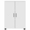 Bathroom Cabinet White 60 X 35 X 80 Cm Engineered Wood Metal