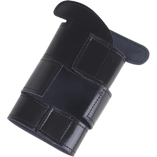 Trumpet Valves Guard, PU Leather Trumpet Protective Cover Sleeve, Professional Trumpet Valves Guard Cover for Beginners, Black