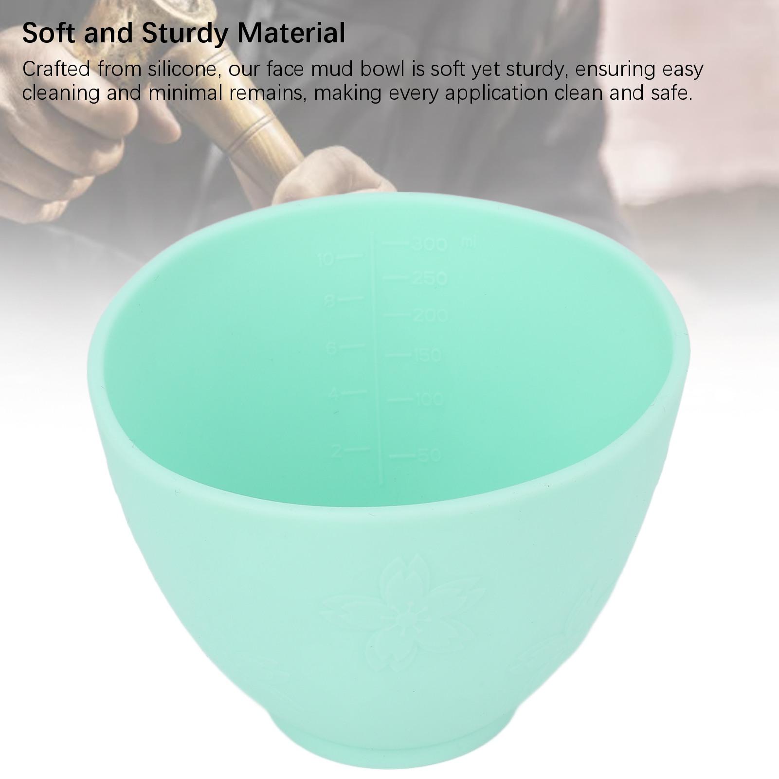 

Миска для грязелечения лица, мягкая силиконовая многофункциональная портативная миска для смешивания грязелечения лица для домашнего салона