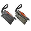 Weatherproof Men's Functional Wallet External Slots RFID Blocking Credit Card Holder with Wristband Zipper Clutch