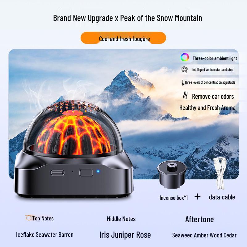 2026 Car Aroma Diffuser Volcano: Automatic High-End Long-Lasting Fragrance Deodorizer
