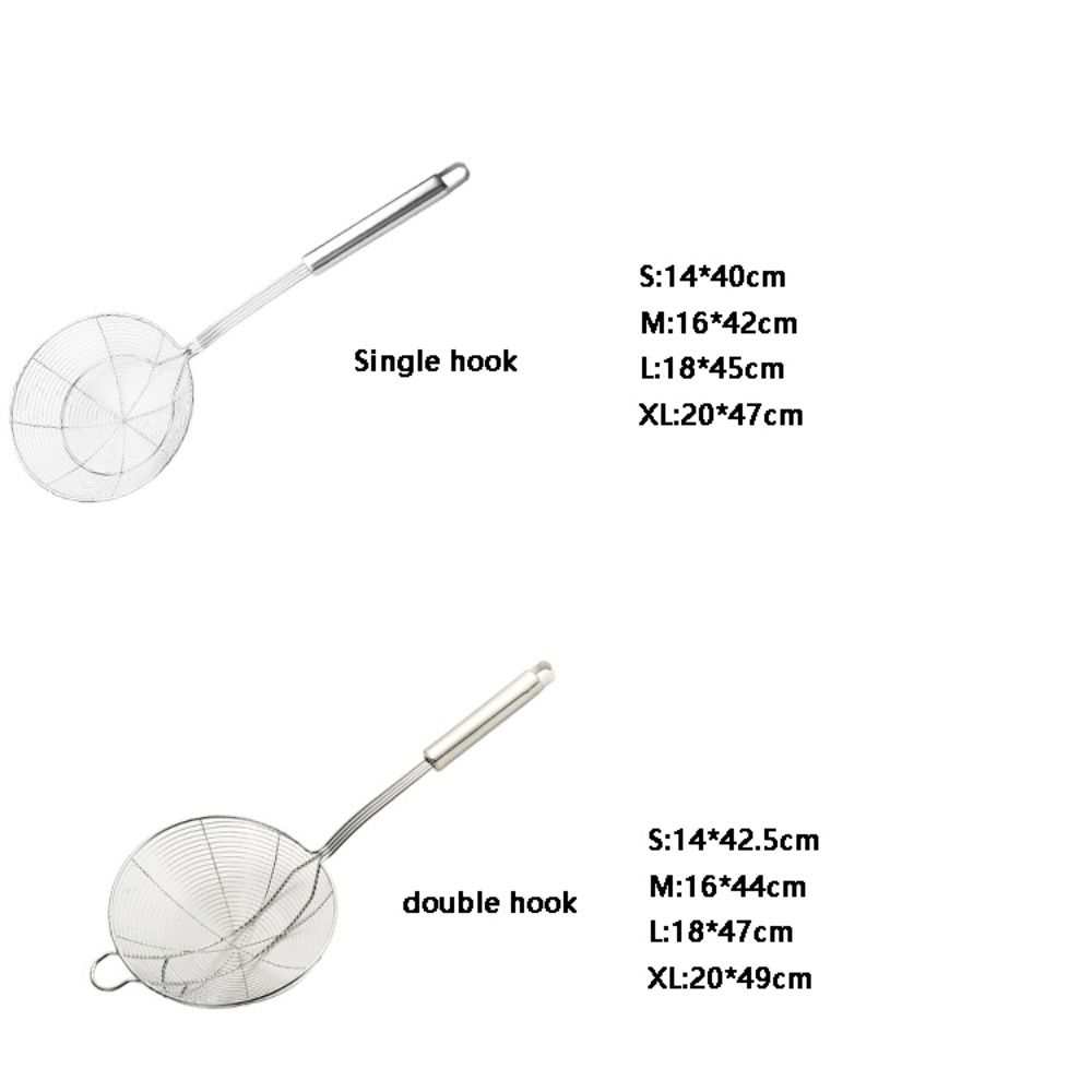 Wire Colander Large leakage hole Fried Filter Cooking Tool Ladle Skimmer  Frying