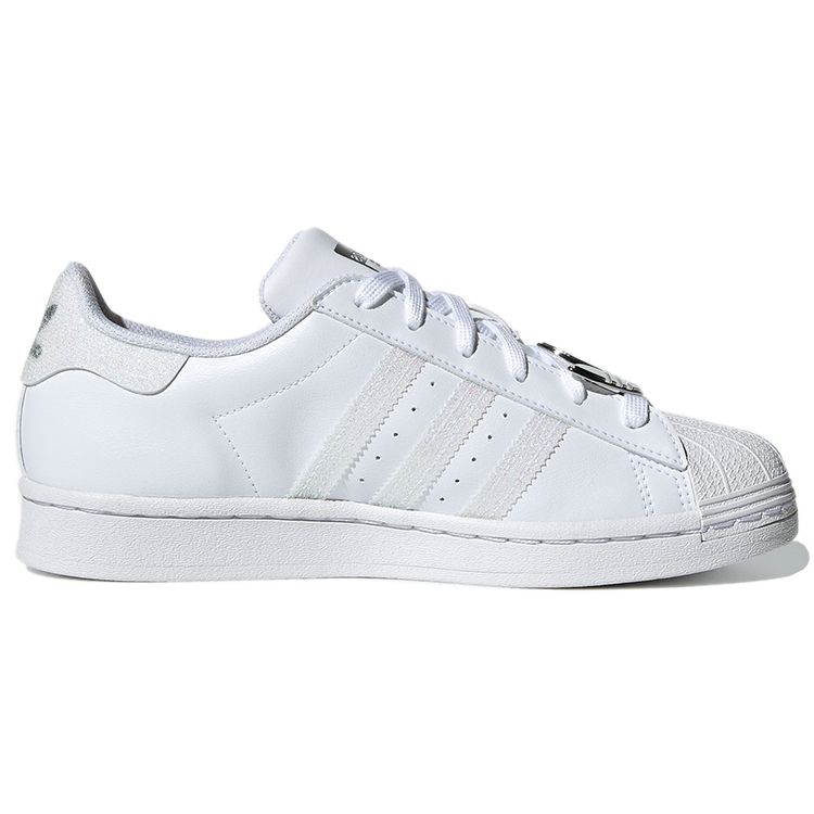 Adidas Originals Superstar Series Szintetikus Bőr Alacsony Szárú Női Sneakerek Fehér Ezüst Szürke GZ8404