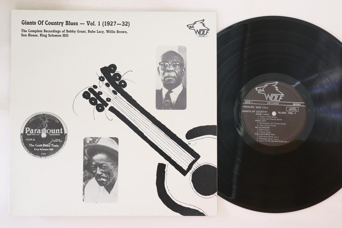 

LP Record VARIOUS - Giants Of Country Blues - Vol. 1 (1 WSE116 WOLF Austria Blues Used