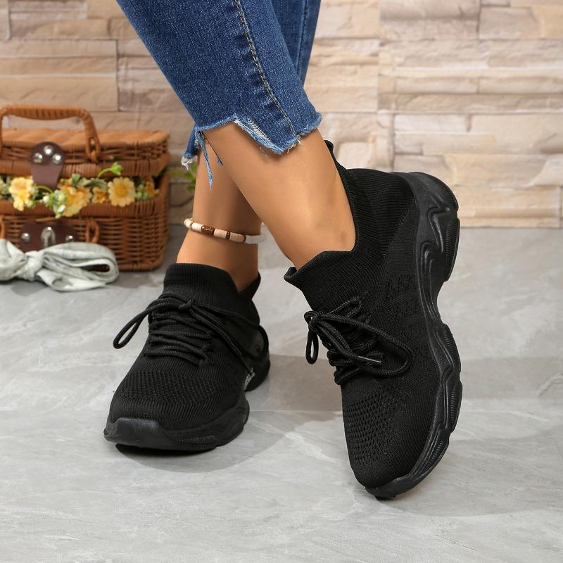 Fashion 2025 Hot Sale Ladies Shoes Lace-up Women's Vulcanize Shoes Fashion Plus Size Outdoor Slip-Resistant Casual Breathable Sneakers