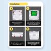 Portability Carbon Monoxide Detector CO Gas Detector With Screen And 90dB Alerts For Indoor Air Quality Protections