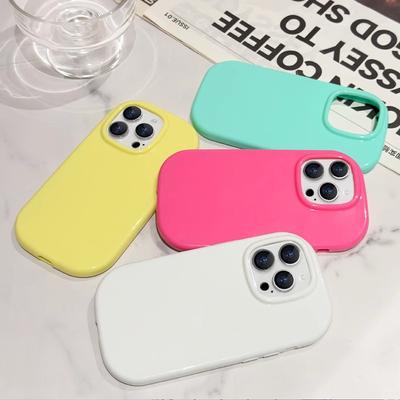 Glossy TPU Soft Case Suitable for IPhone 14 Phone Case 15 High-end Solid Color 13pro Protection Case