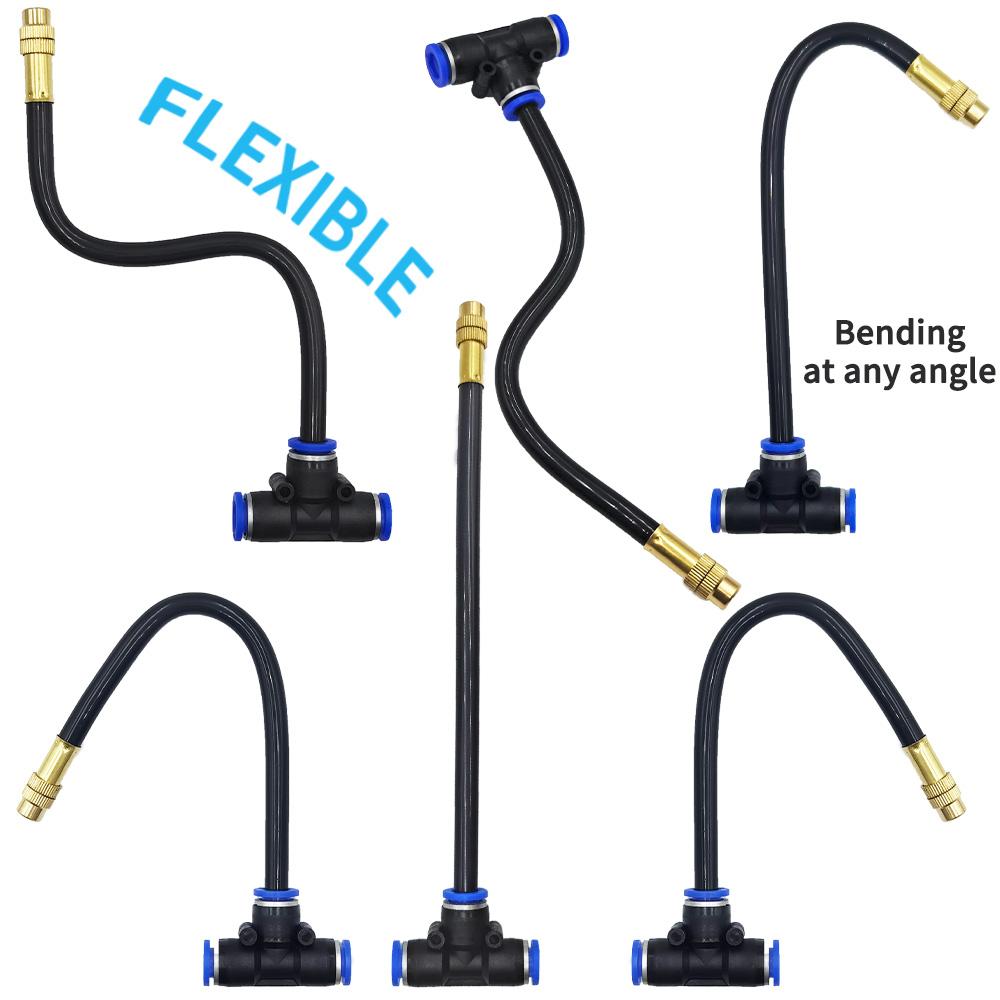 DIY Free Bending Universal Spray Kit For Greenhouse Garden Flowers Plant Watering Irrigation Patio Misting Cooling