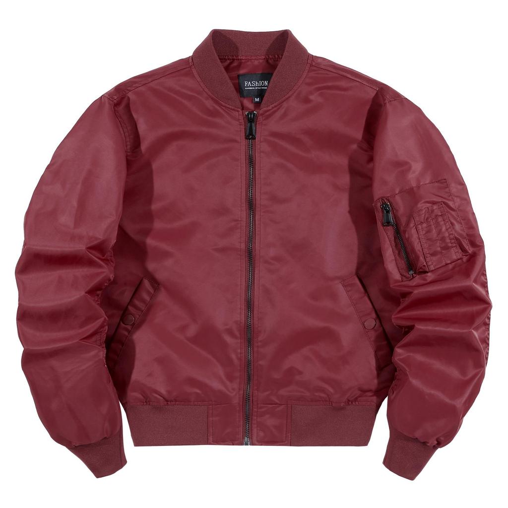 Chaqueta bomber Tough Guy de otoño e invierno, chaqueta de vuelo para hombre