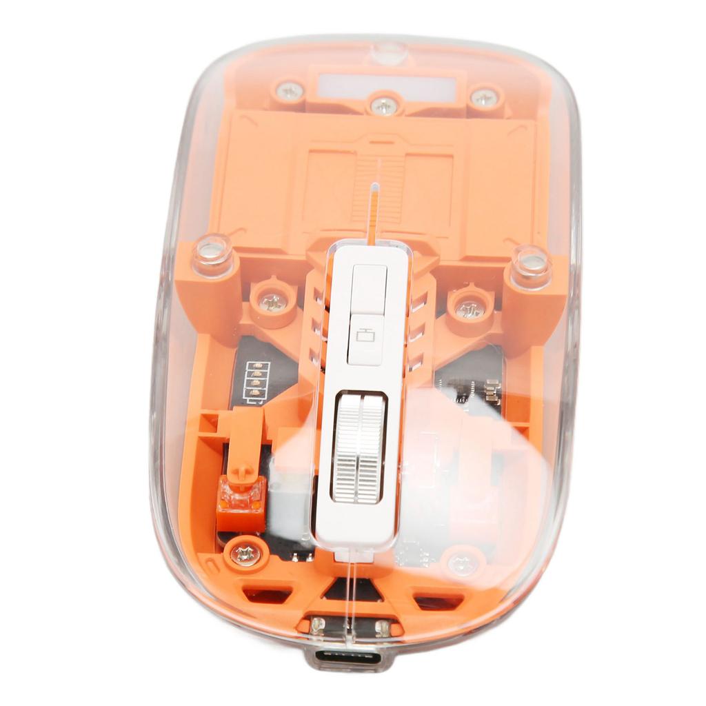 Wireless 3 Mode 5.1 5.1 2.4GHz Mouse Transparent Clear Mouse Re able Silent Mouse for PC Laptop Notebook Computer