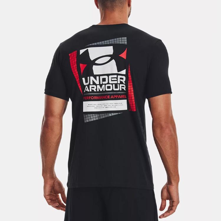 Under Armour Multicolor Box Logo T-shirt 'Black' Men's 1370529-002
