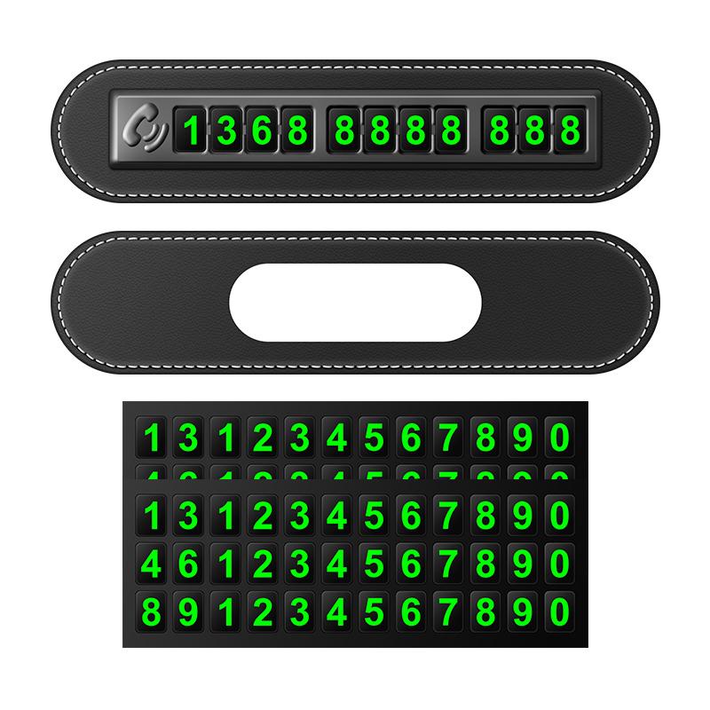 

Car Temporary Parking Number Plate Black Aluminium Alloy Material Roller For Toyota Chr rav4 Yaris prius Camry car sticker