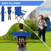 Portable Folding Outdoor Chair Beach Camping Armrest Chair Backrest Fishing Seat Leisure Foldable Chair