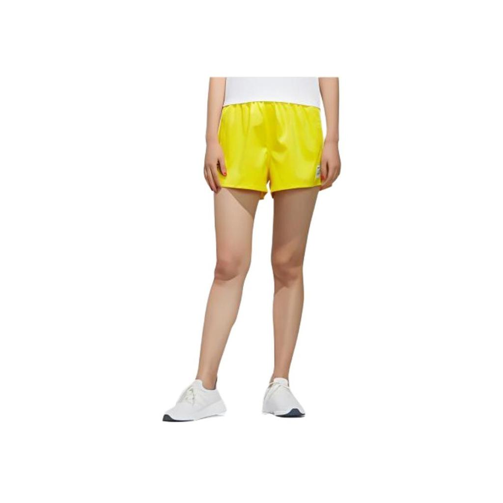 Adidas Neo X Pokémon Collaboration Casual Solid Color Sports Shorts Women Shorts Yellow FM0327