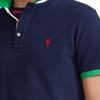 Polo Ralph Lauren Color Block Logo Embroidered Cotton Short Sleeve Polo Shirt Men tops Blue 710823421-001