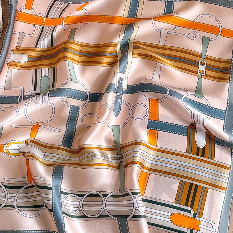 100% Silk Scarf Women Shawls Wraps 68cm Foulard Scarves Pashmina Female Hijab Bandana bufanda Poncho Square Kerchief Écharpes