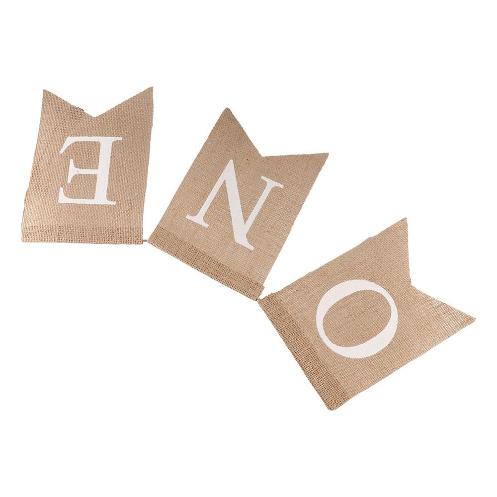 ONE Letter Burlap ONE Garland Festive Baby First Party Decoration Birthday Bunting  Festival