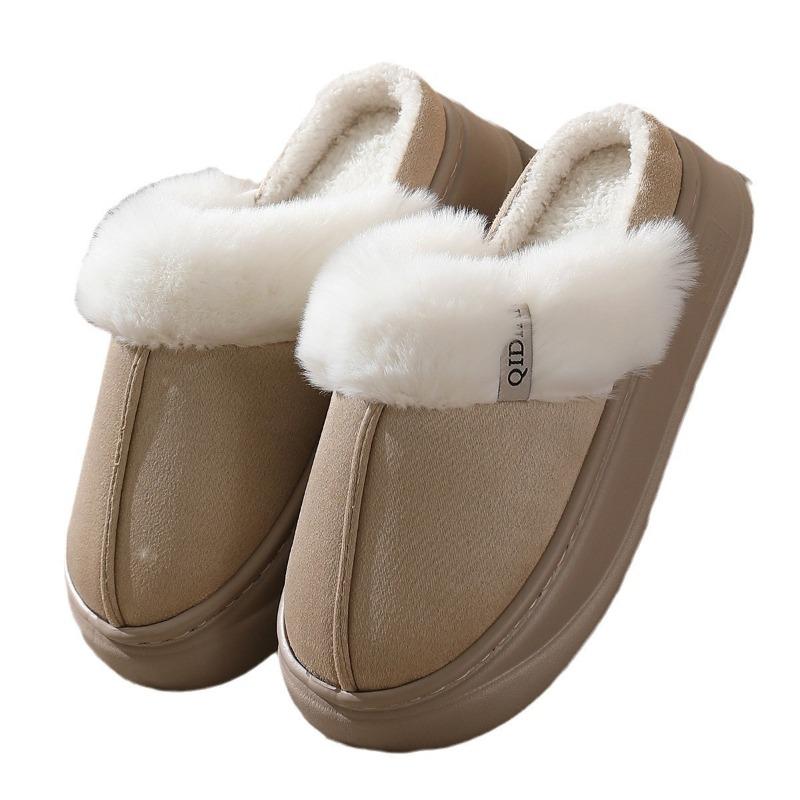 Cotton slippers men and women couples cotton mop autumn and winter indoor warm home fluffy slippers