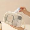 New Mesh Makeup Bag Candy Color Cosmetic Pouch Travel Toiletry Organizer for Women Pencil Case Portable Storage Bag