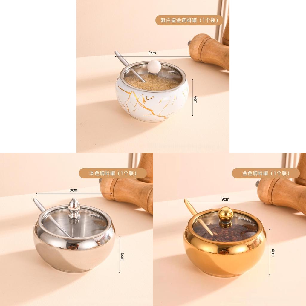 Modern Stainless Steel Hexagon Salt And Pepper Shaker Set For Kitchen Storage And Gift Use