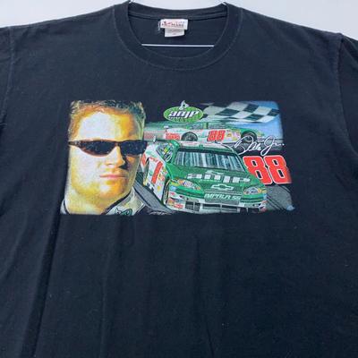 Vintage DALE EARNHARDT JR NASCAR RACING T-shirt XL zacht amp energie auto