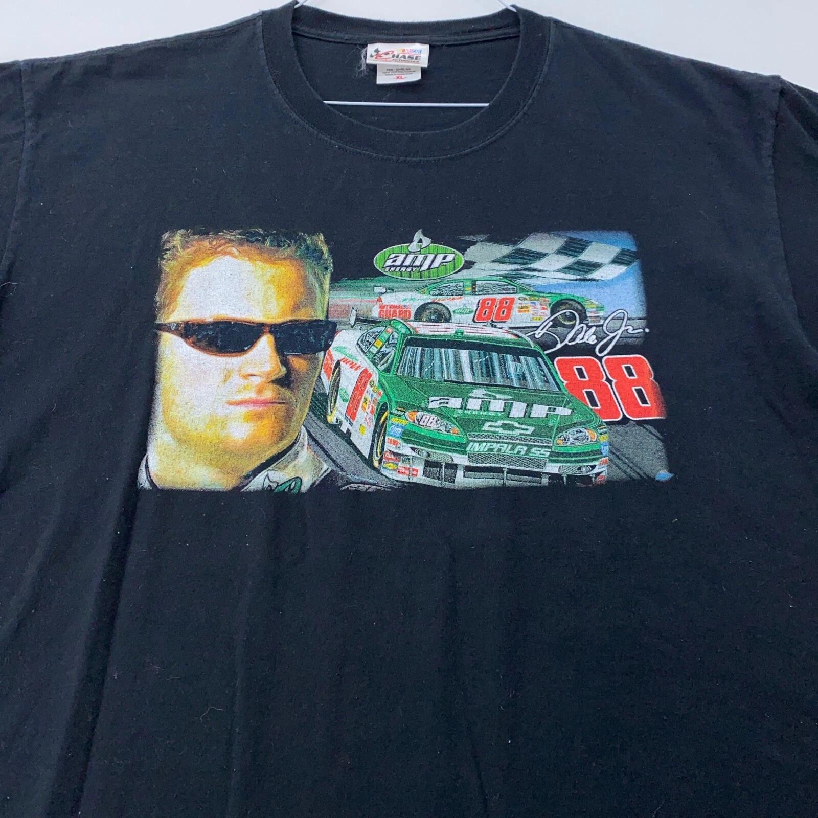 vintage DALE EARNHARDT JR NASCAR RACING T-Shirt XL soft amp energy car 2XL