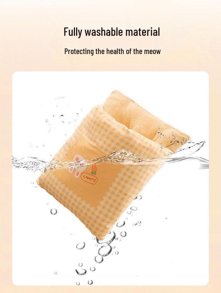 Ζεστό Κρεβάτι για Γάτες & Σκύλους: Χοντρός χαριτωμένος υπνόσακος για φθινόπωρο/χειμώνα, ζεστός, κλειστό στρώμα για κατοικίδιο.