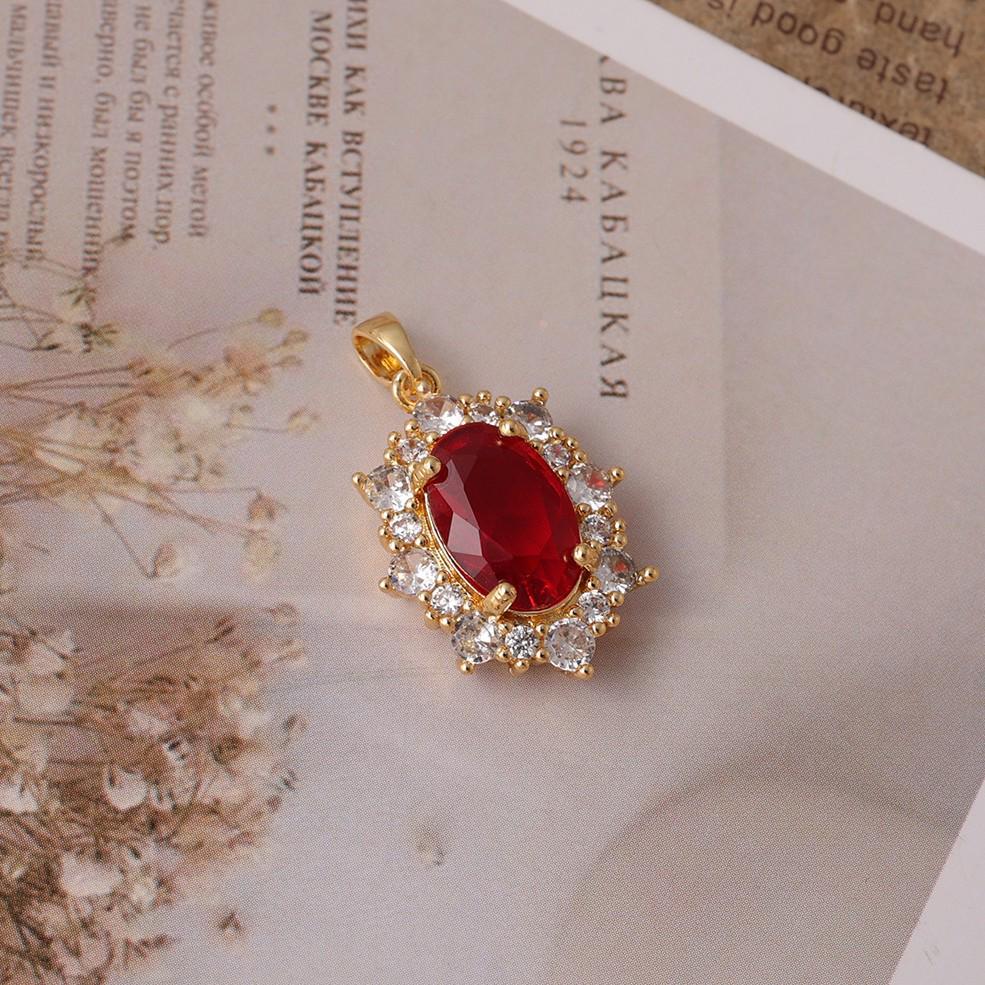 2024 Korean Fashion Crystal Pendant: Luxe Copper Micro-Set Collarbone Necklace