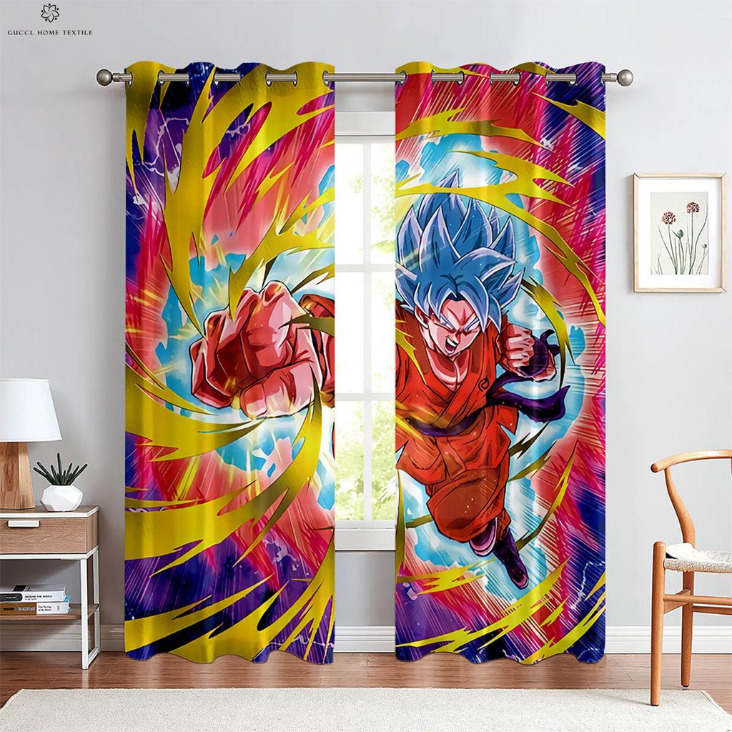 Hot-Blooded Anime Japanese Comic Printed Curtains Bedroom Living Room Student Dormitory Decorative Curtains Custom Curtains
