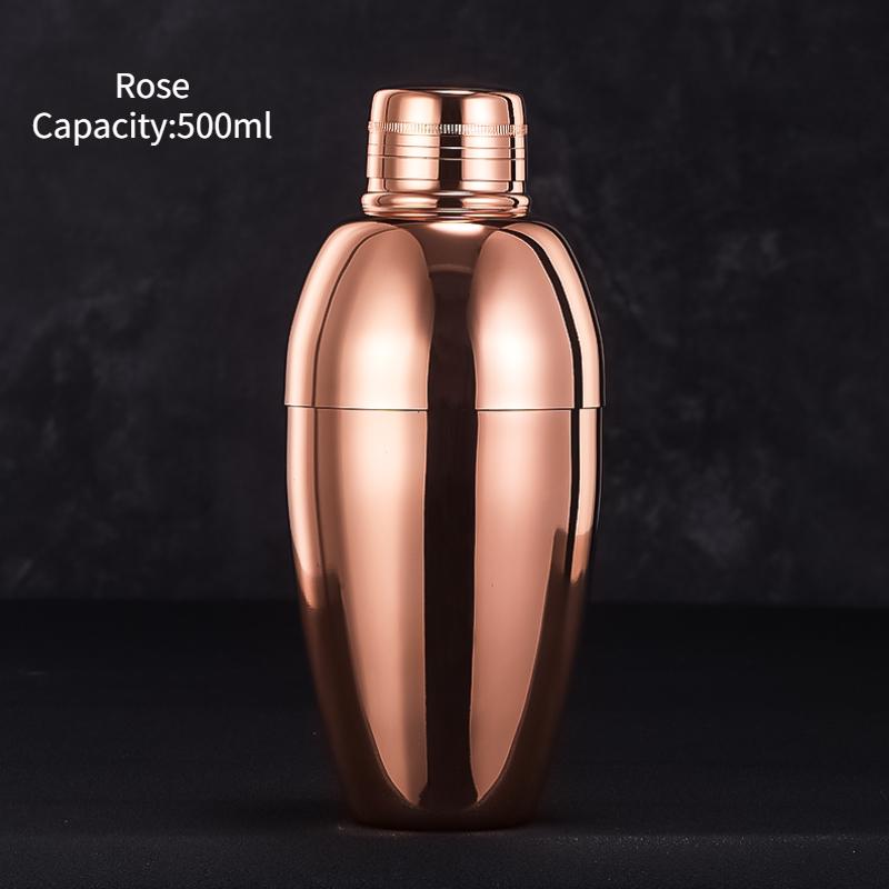 500ml Carven Engraving Vintage Cocktail Shaker Bar Shaker Stainless Steel Cocktail Boston Shaker For Bar Party Home Bar Tool