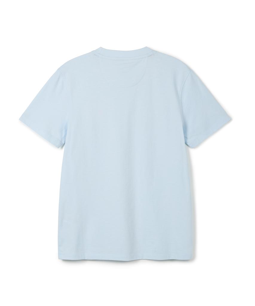 USPOLOASSN Cotton Short Sleeve Round Neck T-Shirt_Sky Blue
