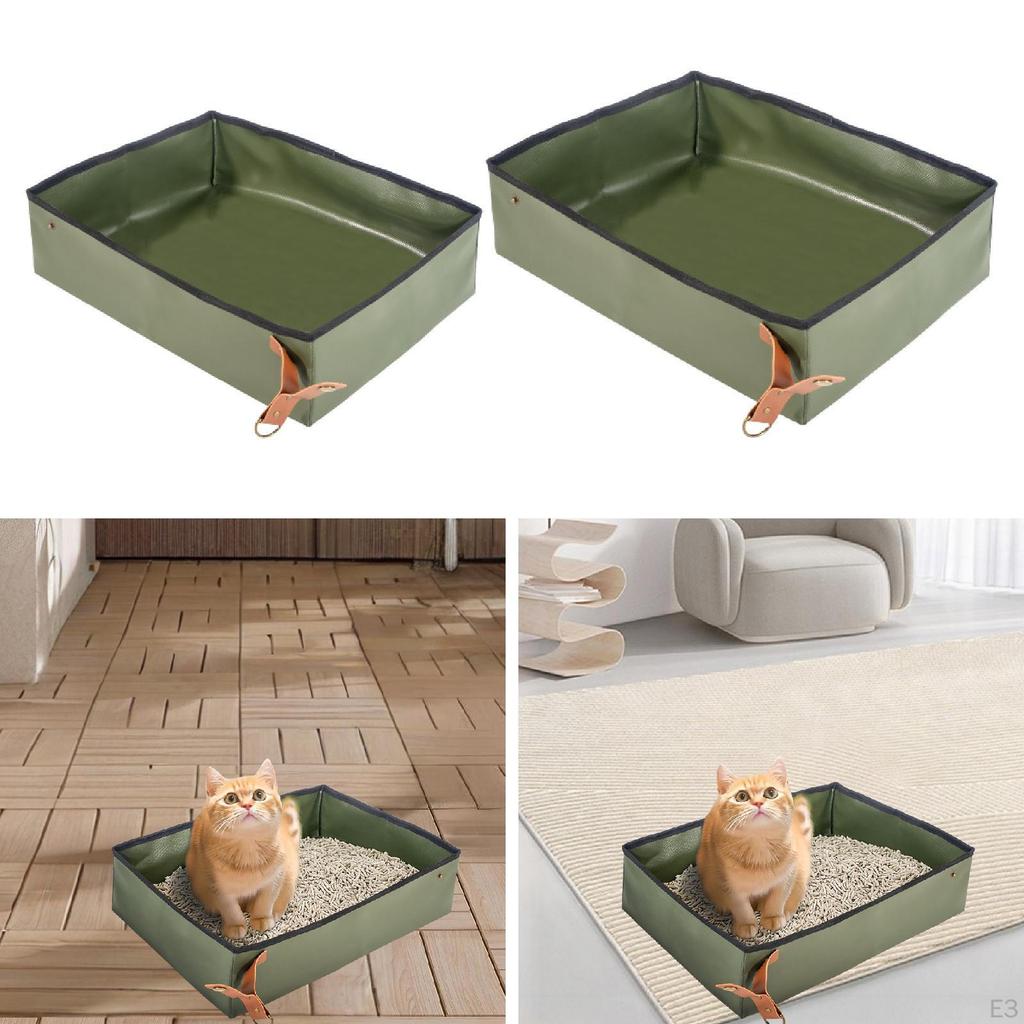 Cat Litter Box for on The Go, Foldable And Practical Cats