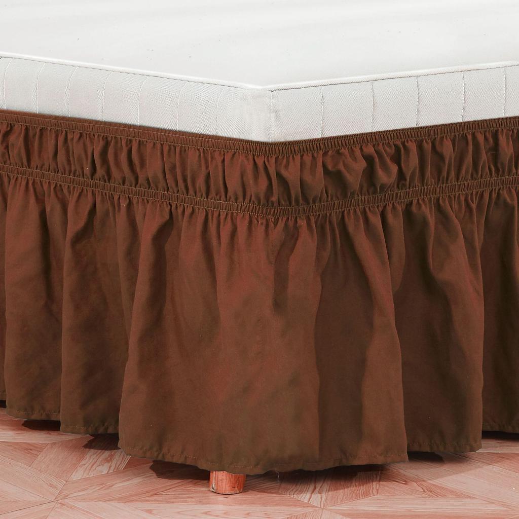 Solid Color Elastic Bed Skirt Suitable for Bedroom Decoration90cm/100cm/150cm/200cm The Bed