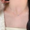 Zircon Pendant Necklace - Light Luxury Snake Chain for Women, 2025 Trendy Clavicle Design