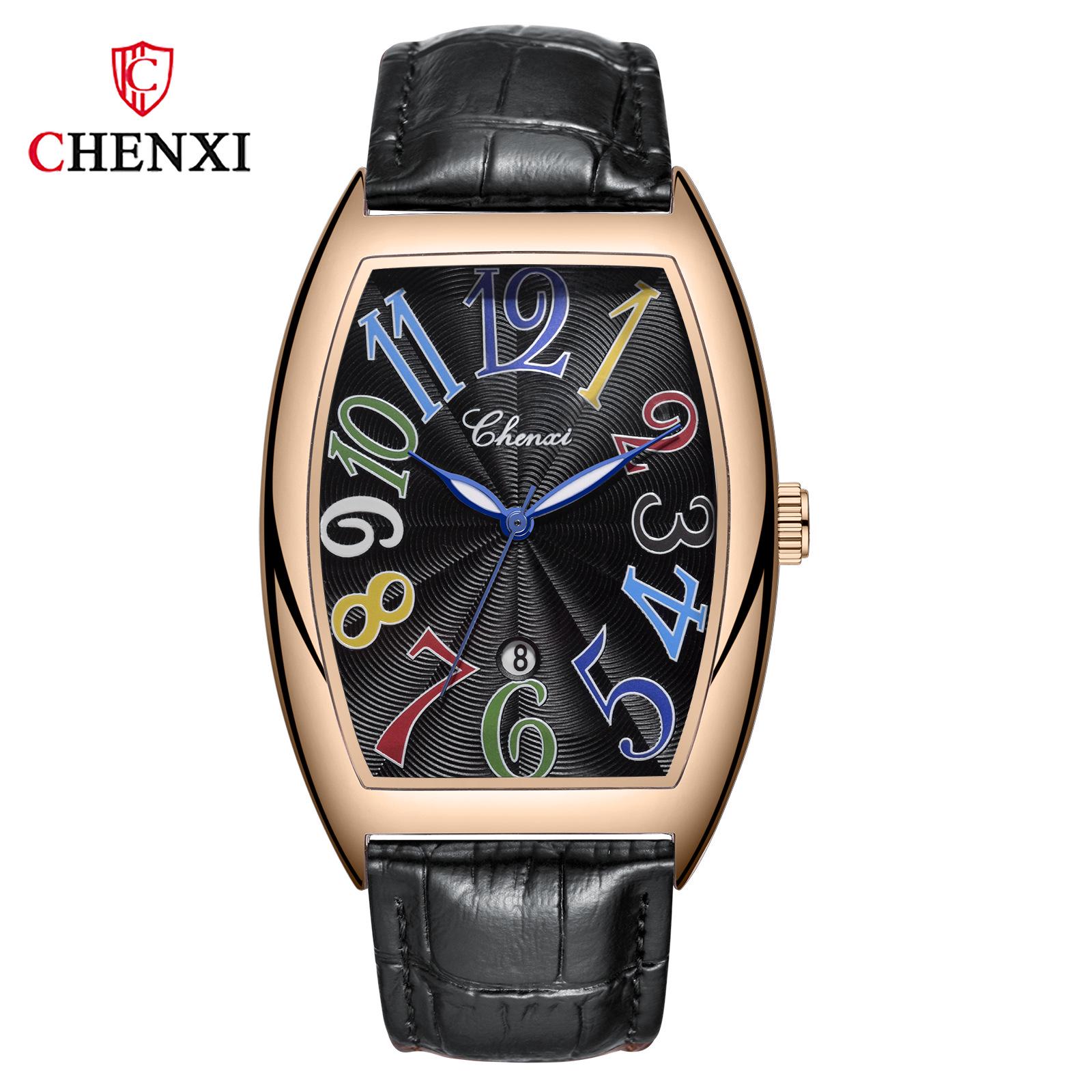 

Новые роскошные мужские часы высшего бренда с коробкой, мужские повседневные кожаные мужские кварцевые часы