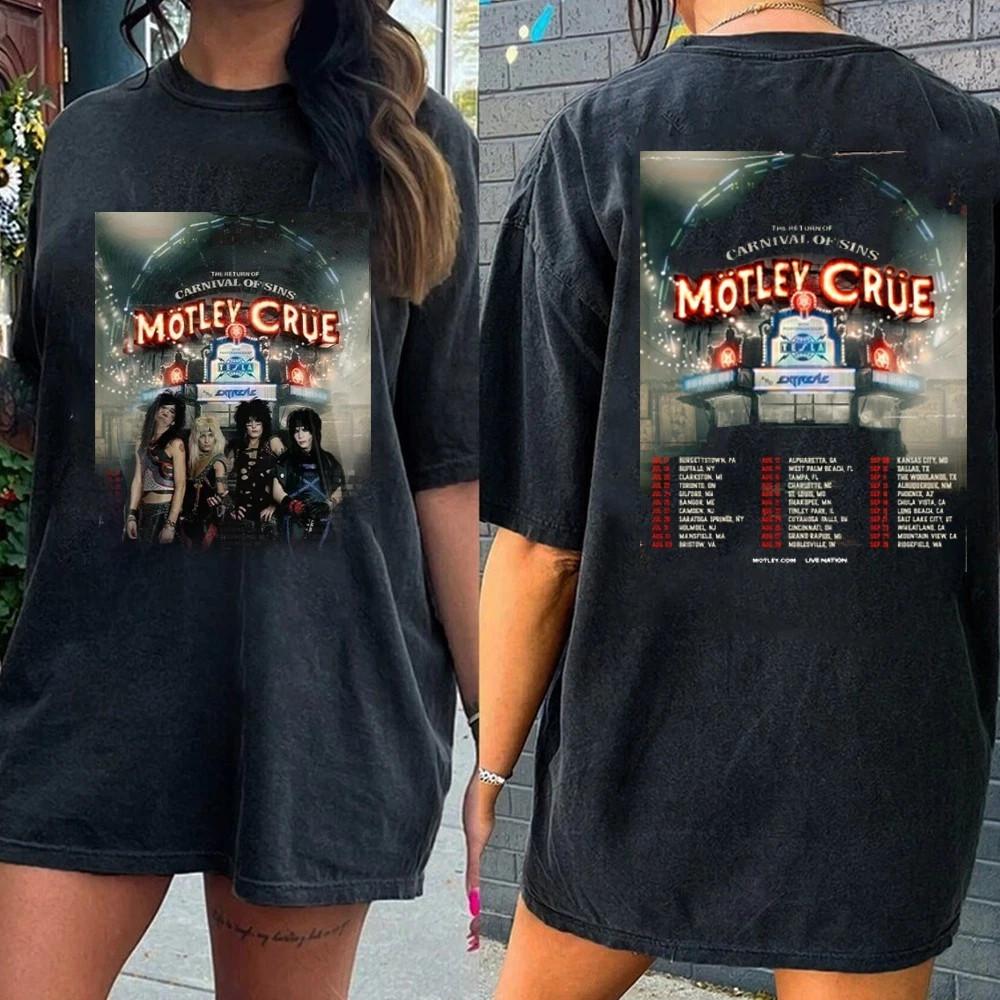 Motley Crue The Return of The Carnival 2026 T-shirt Motley Crue Rock Fans Tee XL