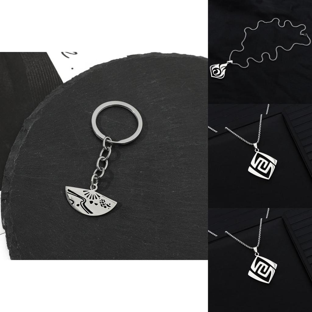 Genshin Impact Pendant Stylish Kids Birthday Gift Cosplay Accessory In Steel