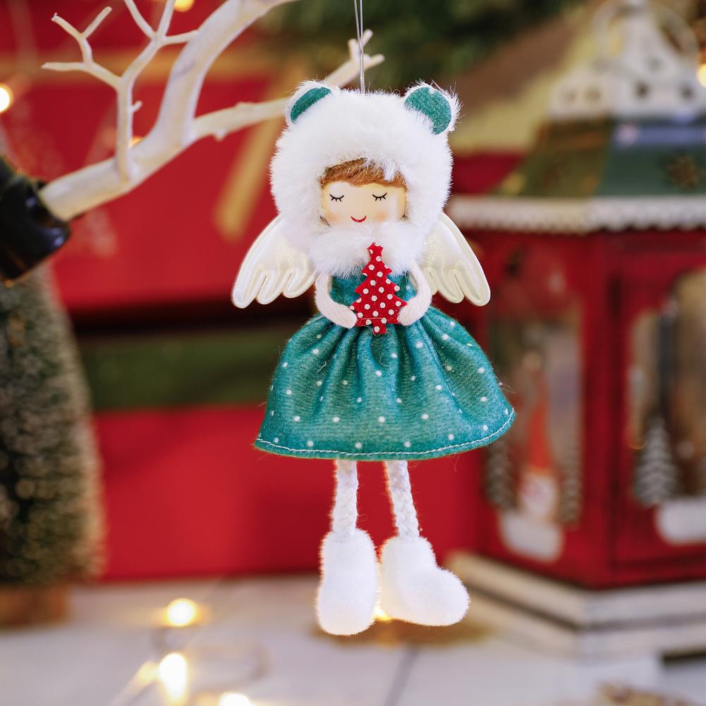 Holiday Decor Christmas Angel Ornament Christmas Celebration Charming Cloth Figure Charming Cloth Figure 9*16cm