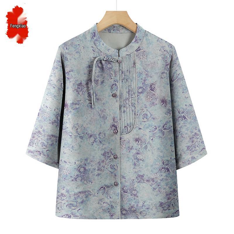 Женская повседневная рубашка FENGXIAO с рукавами 3/4 XL