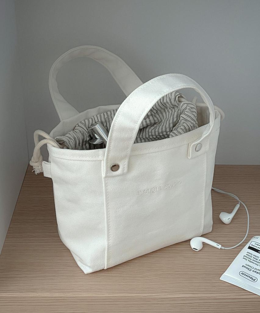 Monghastudio Everyday Mini Tote Bag (Cream)