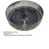 Rotating Snack Tray for Coffee Table 360-degree Spinning Fruit Nut Serving Platter Deep Edge Large Capacity Space-Saving Candy Holder