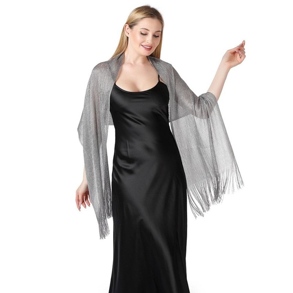 Sun Protection Hollow Out Shawl Solid Color Thread Dresses Multifunction Hollow Out Scarf  Girl