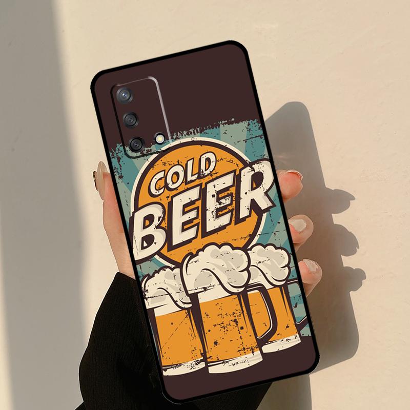 

Time Drink Cold Beer Case For Oppo A18 A38 A58 A78 A98 A74 A94 A54 A15 A17 A57 A6 A5 Pro A16 A76 A96 A40 A60 A80 For OPPO A15