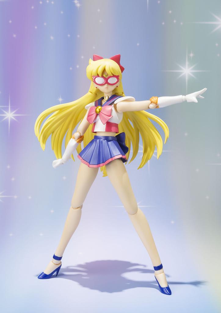 Bandai S.H.Figuarts Pretty Guardian Sailor Moon Sailor V, Approximately 140mm, Made of ABS & PVC